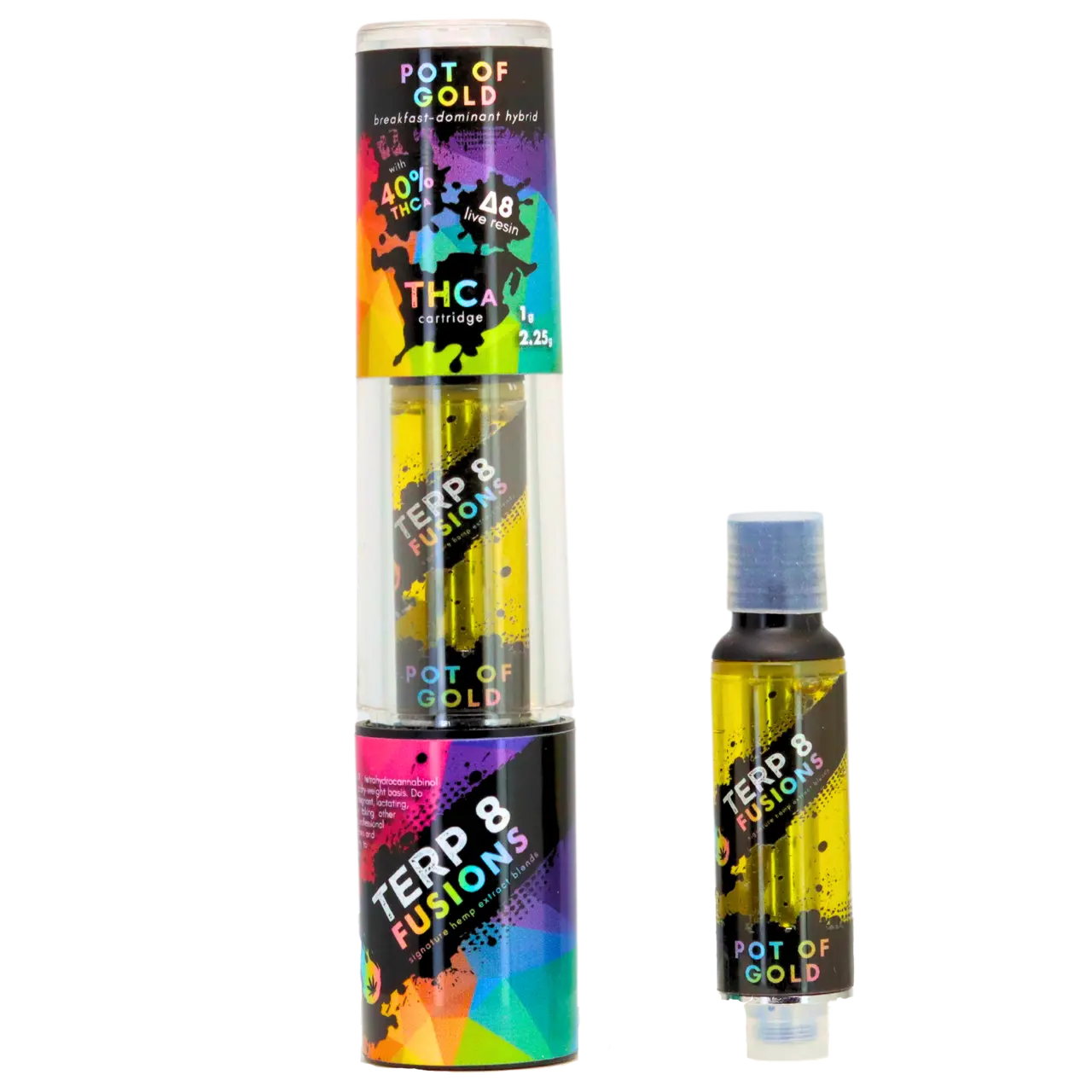 2.25-Gram Pot of Gold THCA + D8 Live Resin Cartridge Smoke Drop