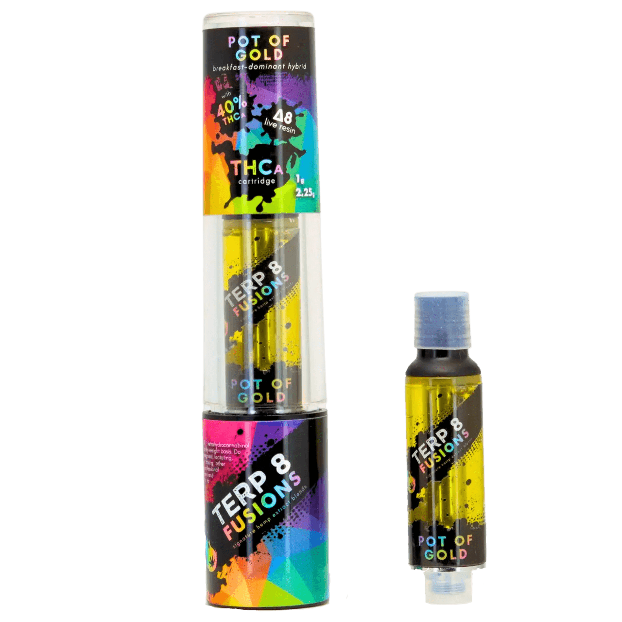 2.25-Gram Pot of Gold THCA + D8 Live Resin Cartridge Smoke Drop