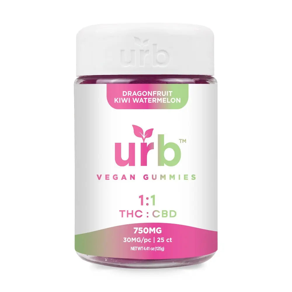 URB 1:1 THC:CBD Gummies 25CT 30MG (750MG Total) Smoke Drop