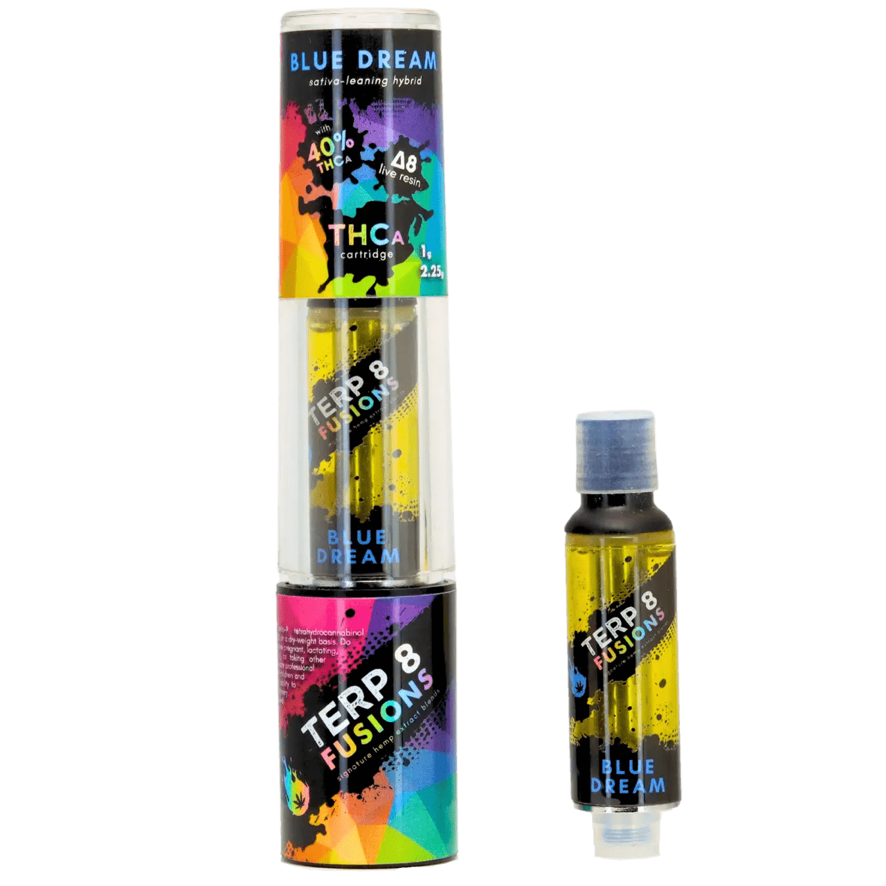 2.25-Gram Blue Dream THCA + D8 Live Resin Cartridge Smoke Drop