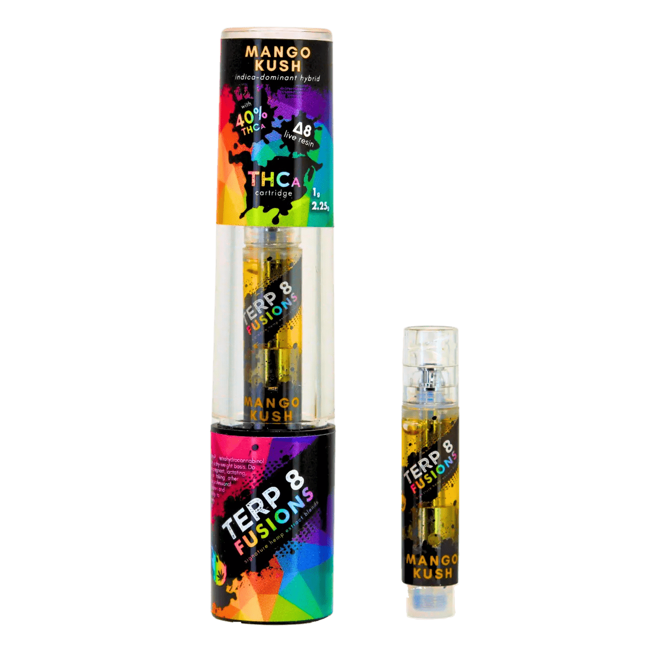 1-Gram Mango Kush THCA + D8 Live Resin Cartridge Smoke Drop