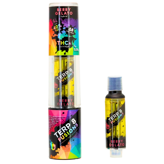 2.25-Gram Berry Gelato THCA + D8 Live Resin Cartridge Smoke Drop