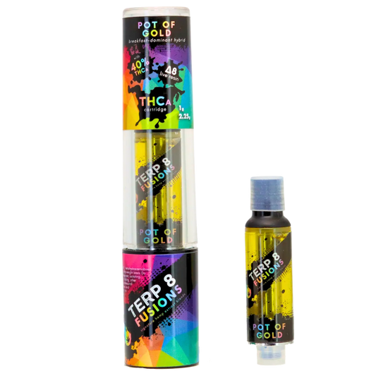 2.25-Gram Pot of Gold THCA + D8 Live Resin Cartridge Smoke Drop