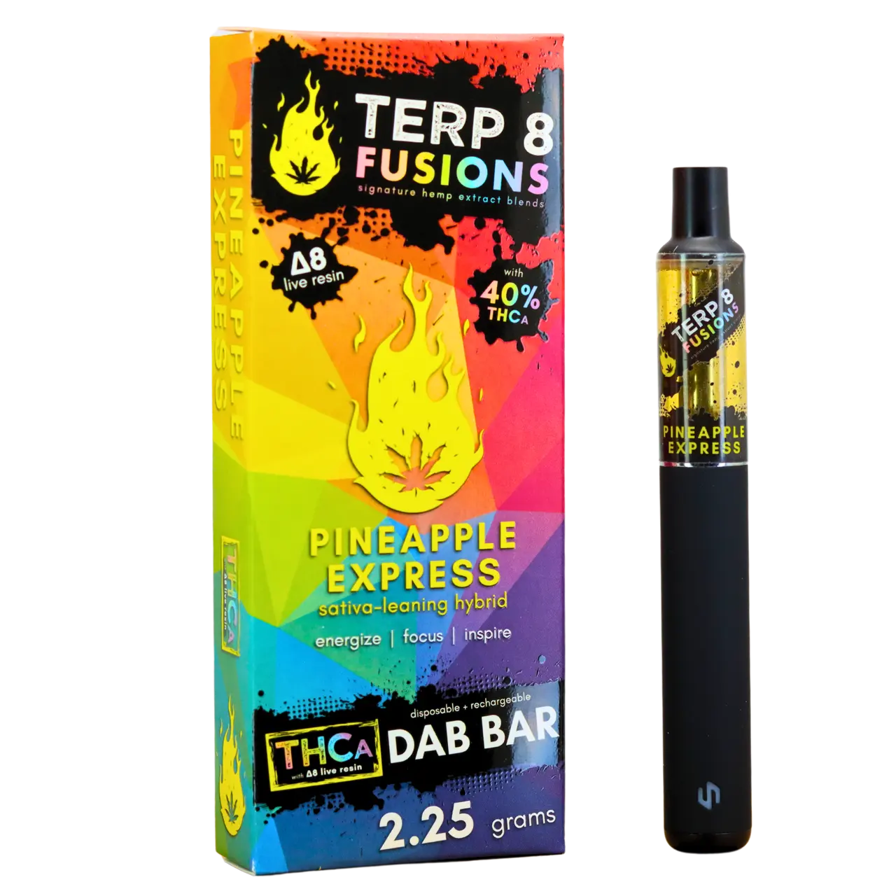 2.25-Gram Pineapple Express THCA + D8 Live Resin Disposable Dab Bar Smoke Drop