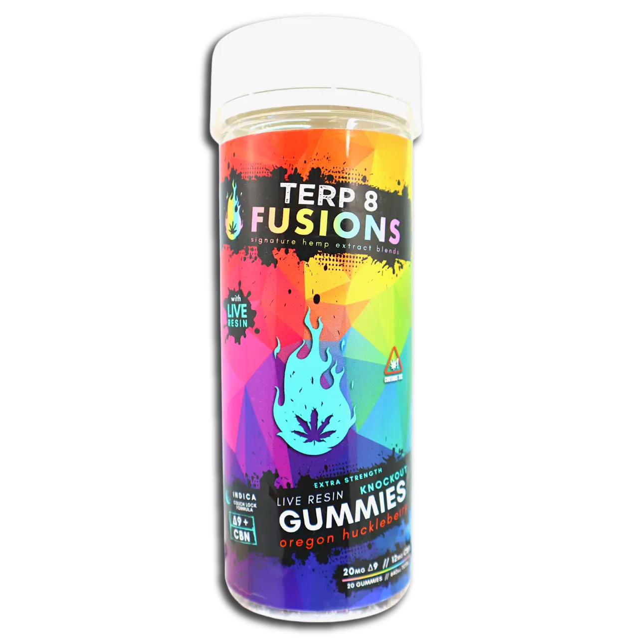 Delta-9 THC Live Resin KNOCKOUT Gummies - Oregon Huckleberry [20ct] Smoke Drop