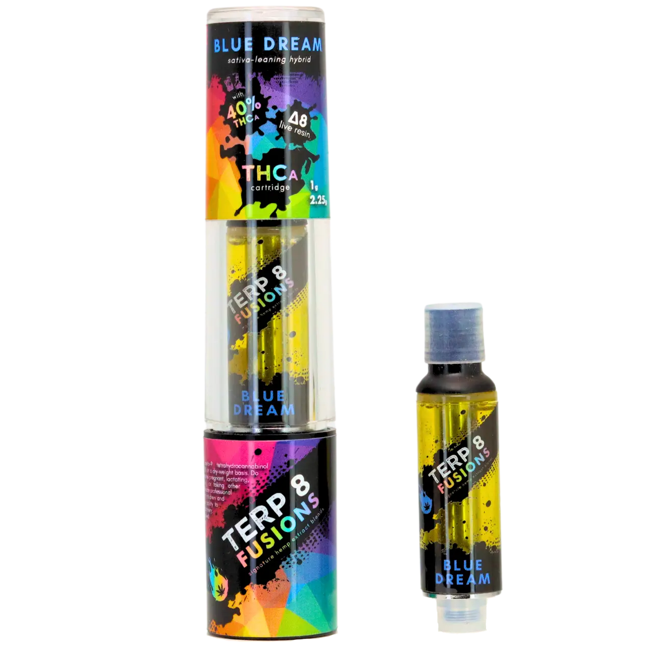 2.25-Gram Blue Dream THCA + D8 Live Resin Cartridge Smoke Drop