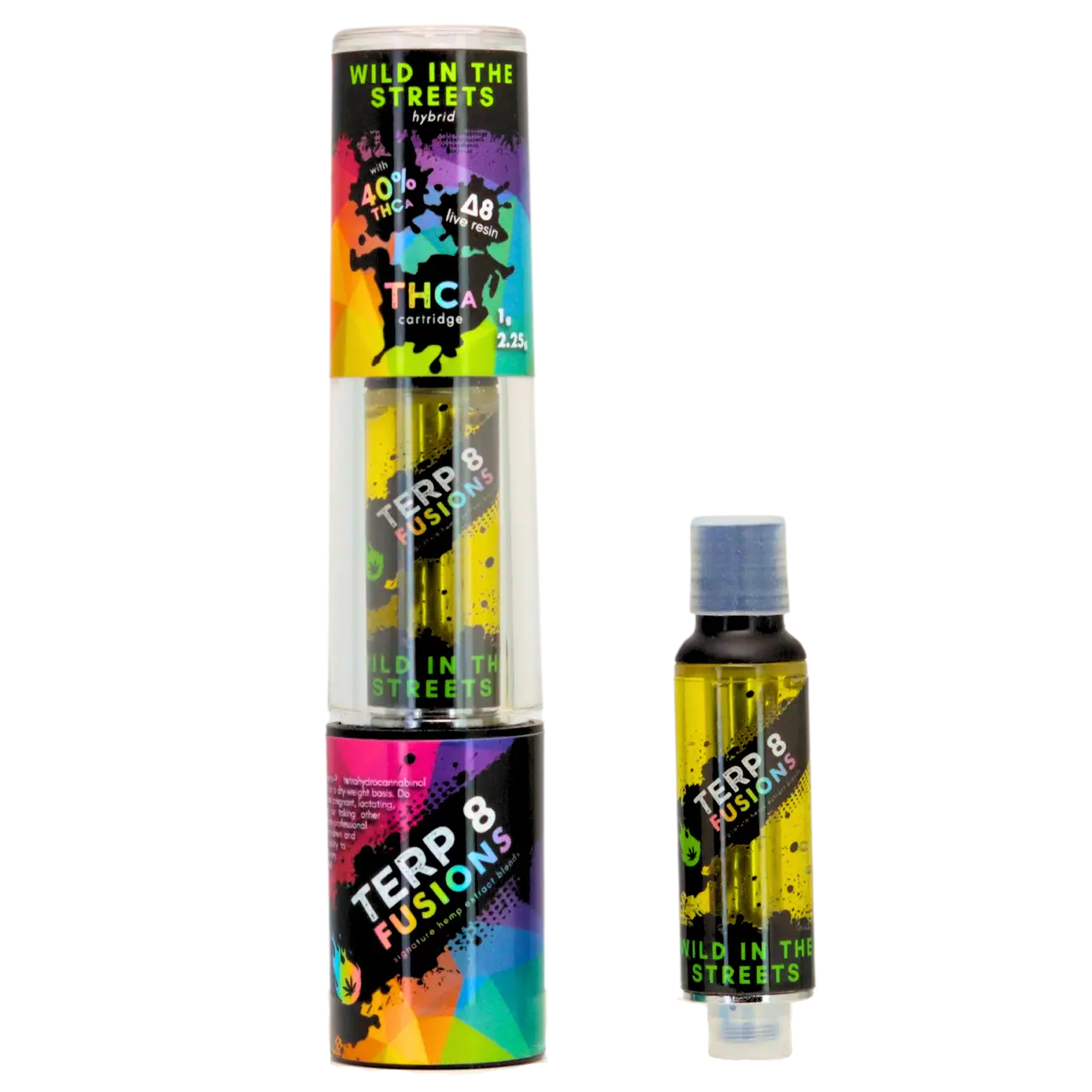 2.25-Gram Wild in the Streets THCA + D8 Live Resin Cartridge Smoke Drop