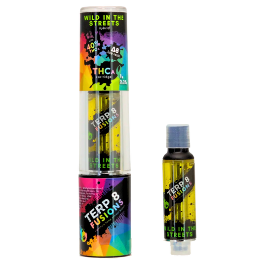 2.25-Gram Wild in the Streets THCA + D8 Live Resin Cartridge Smoke Drop