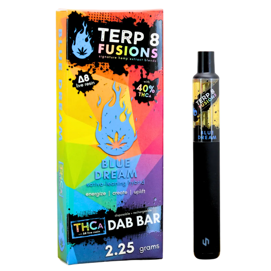 2.25-Gram Blue Dream THCA + D8 Live Resin Disposable Dab Bar Smoke Drop