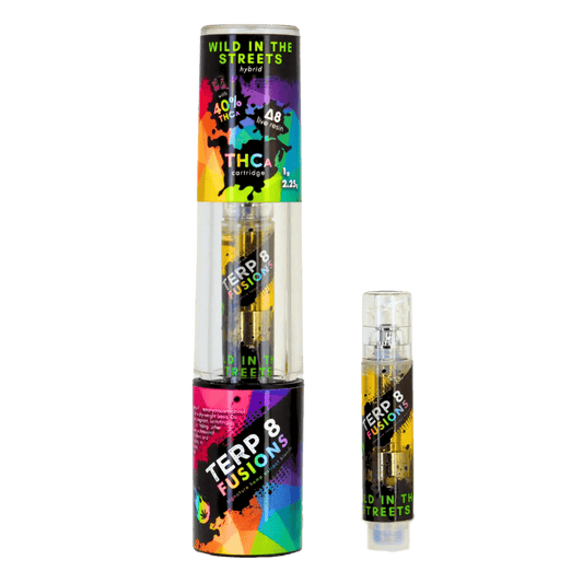 1-Gram Wild in the Streets THCA + D8 Live Resin Cartridge Smoke Drop
