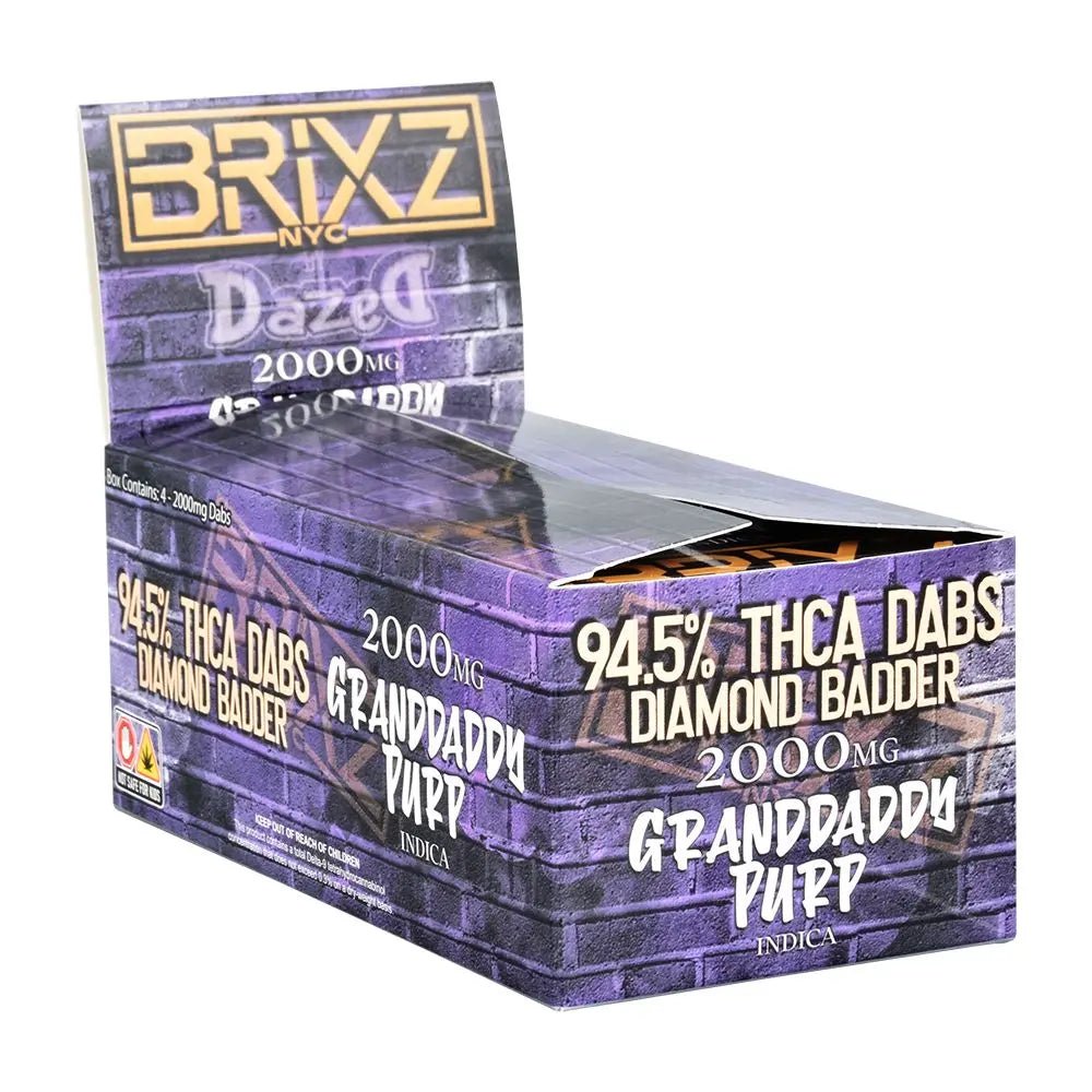 Dazed Brixz NYC THCA Diamond Badder | 2000mg | 4ct Smoke Drop