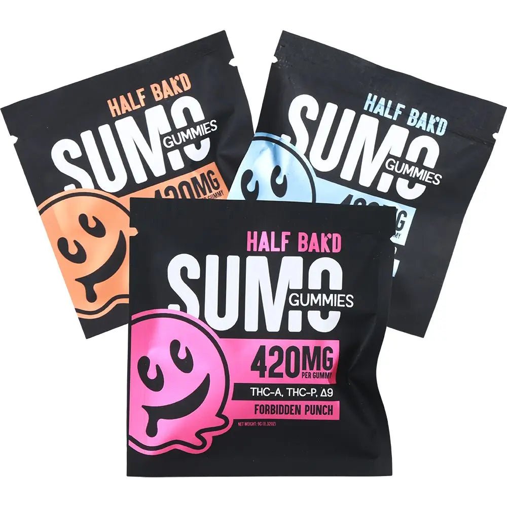 Half Bak'd Sumo THCA, THCP & D8 Gummies Smoke Drop