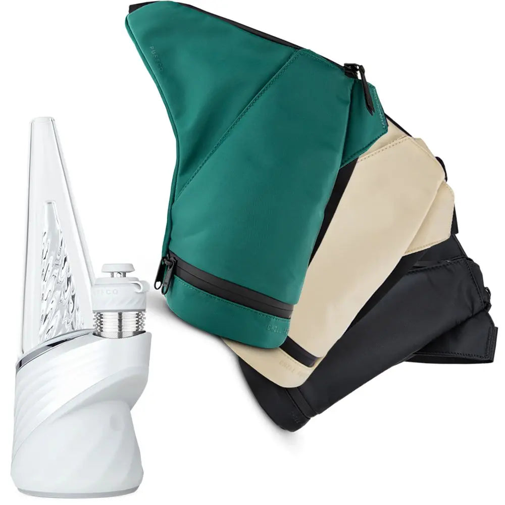 Puffco Peak Pro 3DXL Chamber eRig & Travel Bag Bundle | Pearl Smoke Drop