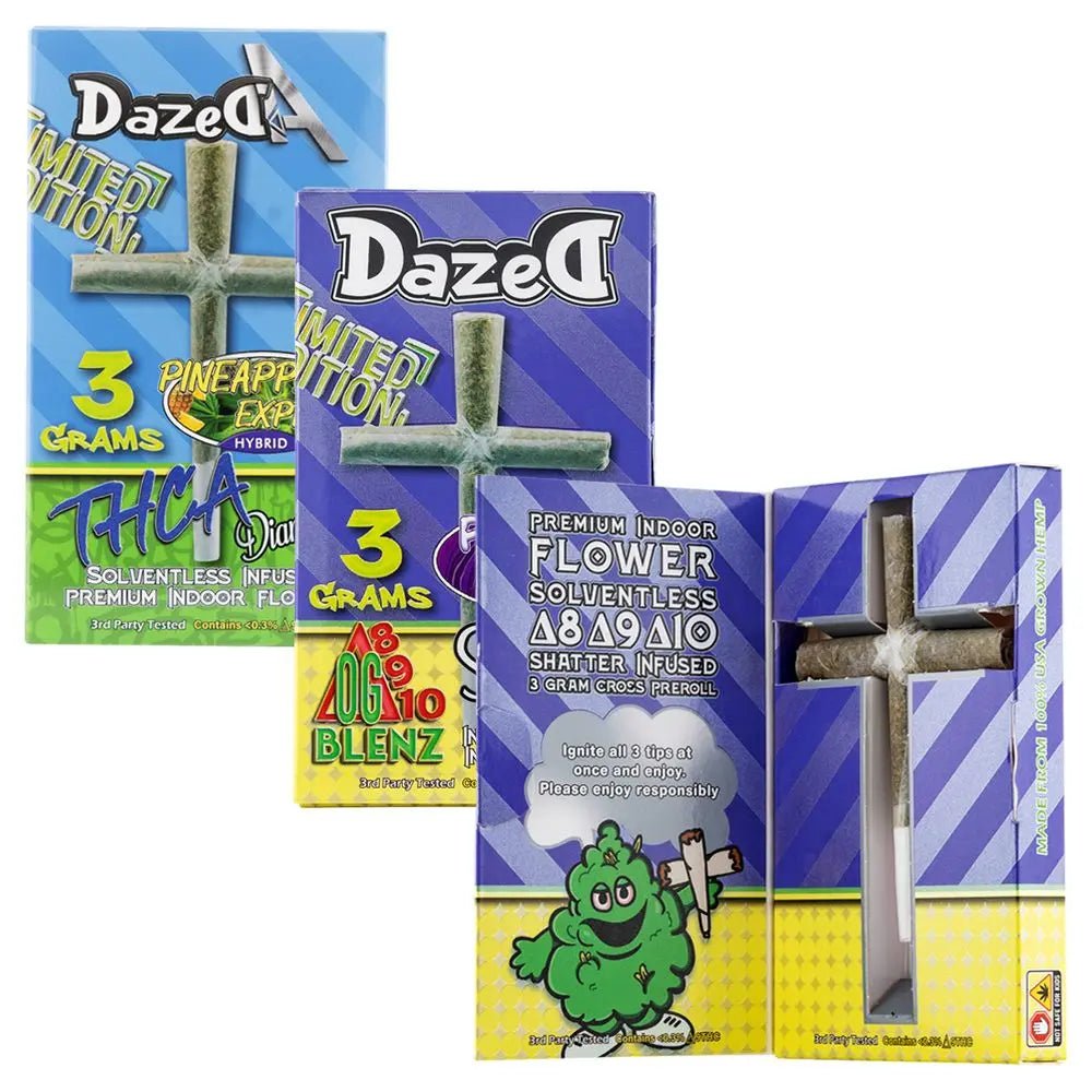 Dazed THC Blend Infused Cross Pre-Roll | 3g Smoke Drop