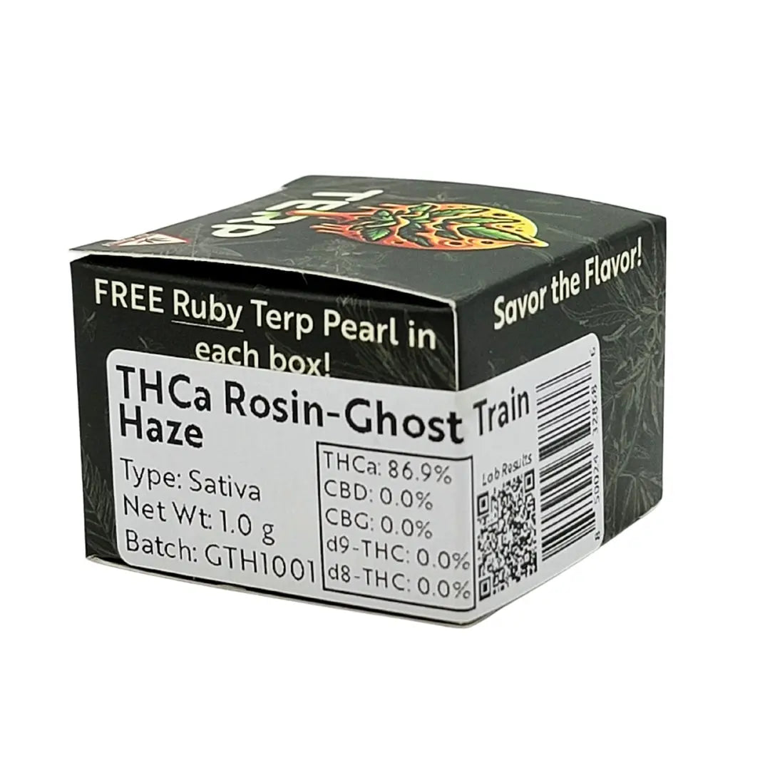 Rosin THCA Concentrate | Ghost Train Haze (Sativa) | 1 gram Smoke Drop