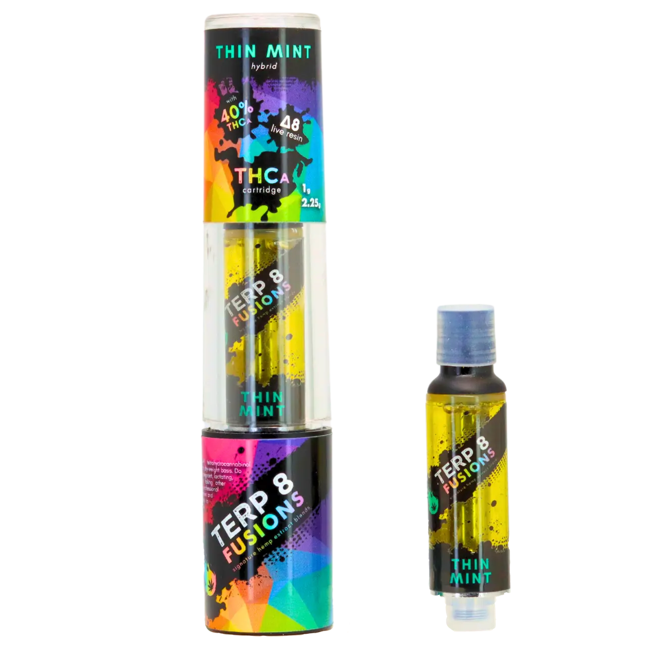 2.25-Gram Thin Mint THCA + D8 Live Resin Cartridge Smoke Drop