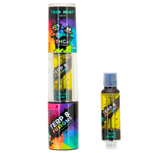 2.25-Gram Thin Mint THCA + D8 Live Resin Cartridge Smoke Drop