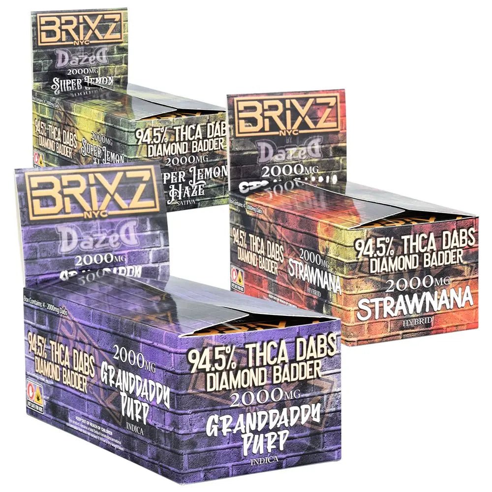 Dazed Brixz NYC THCA Diamond Badder | 2000mg | 4ct Smoke Drop
