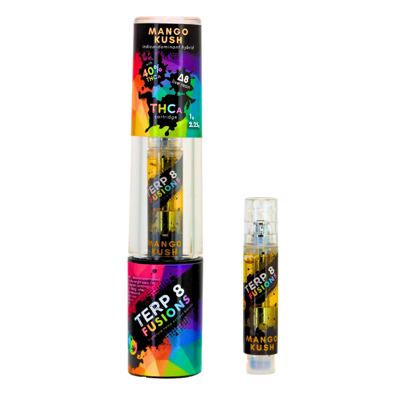 1-Gram Mango Kush THCA + D8 Live Resin Cartridge Smoke Drop