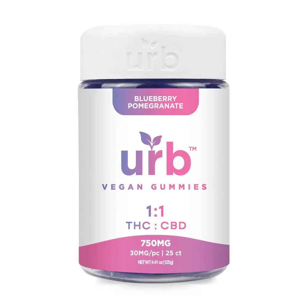 URB 1:1 THC:CBD Gummies 25CT 30MG (750MG Total) Smoke Drop