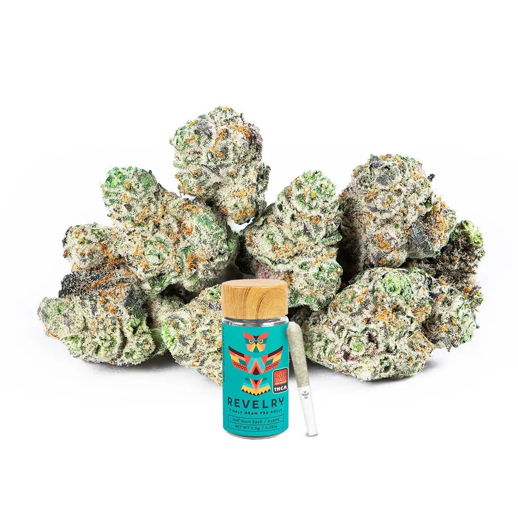 Revelry Georgia Pie THCA Pre Rolls 7 Pack Smoke Drop