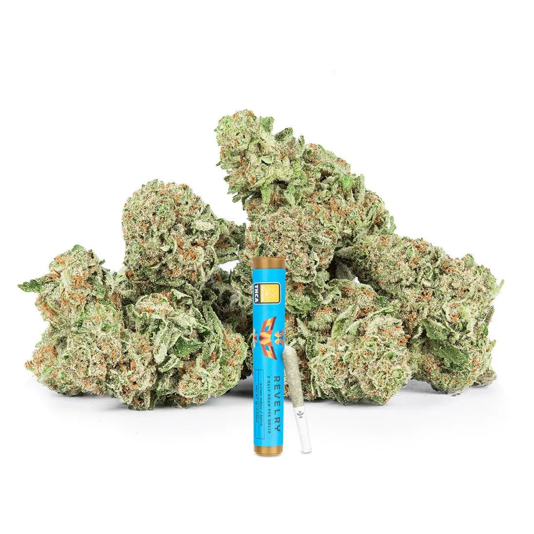 Revelry Passion Fruit Punch THCA Pre Rolls 2 Pack Smoke Drop